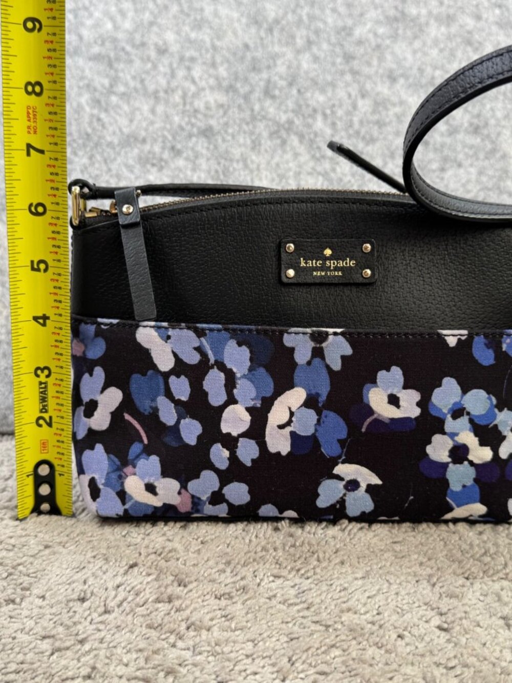 Kate Spade Floral Millie Grove Crossbody Purse Bag Leather - Picture 8 of 15